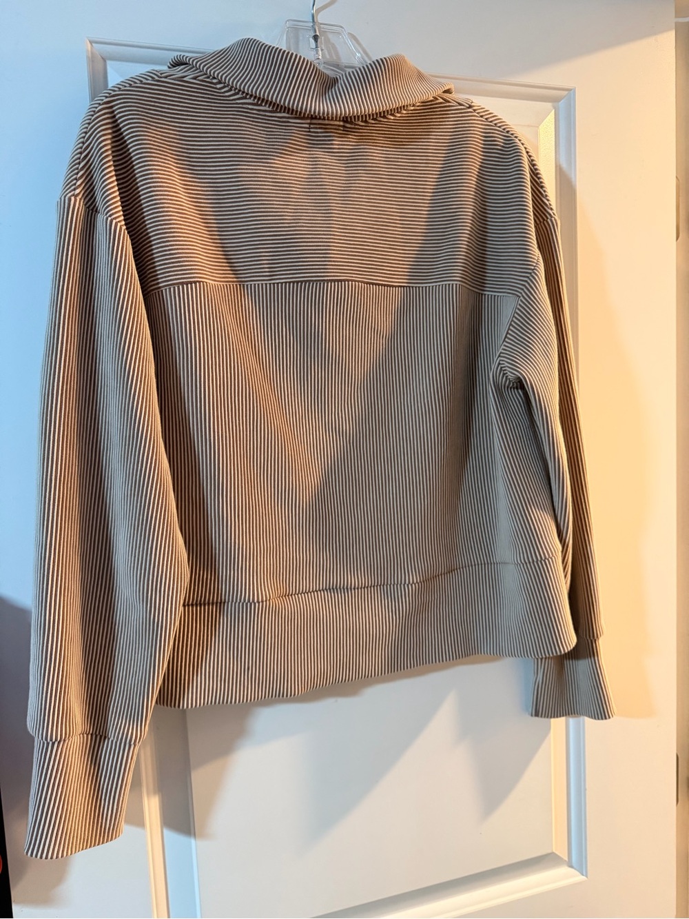 Buckle Beige Ribbed Zip-Front Utility Jacket - Picture 2 of 4